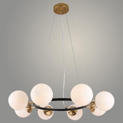 Люстра 74542/8 BR+BK латунь/черный 8x40W E14 d750 h850, 24